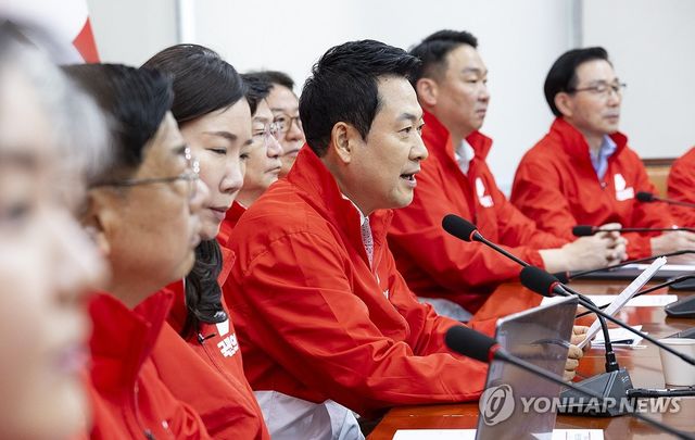 국민의힘 장동혁 중앙선거대책위원회의 발언