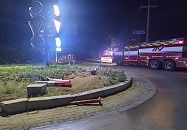 회전교차로 사고 현장