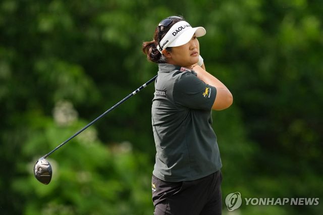 유해란의 3라운드 경기 모습