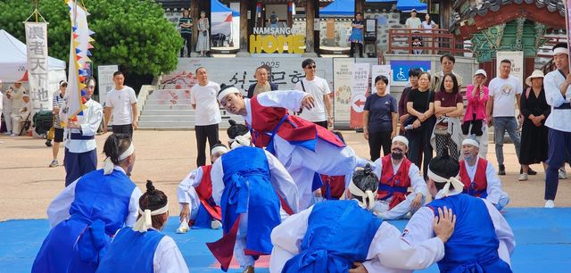 작년 무형유산 이수자·전승공동체 지원 대상인 결련택견 대회