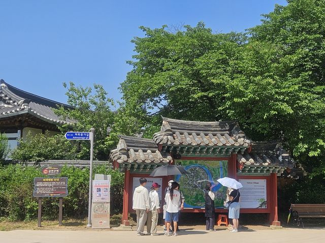 하회마을 관광객들