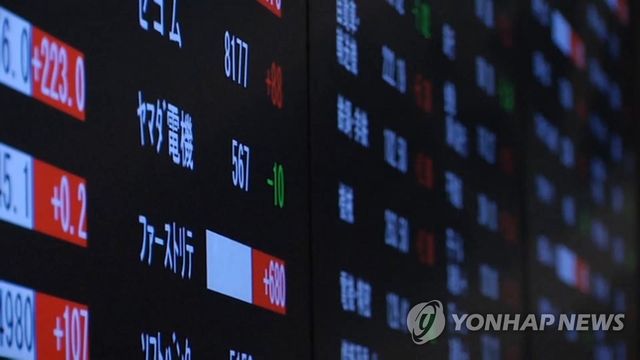 일본 주가 시황판