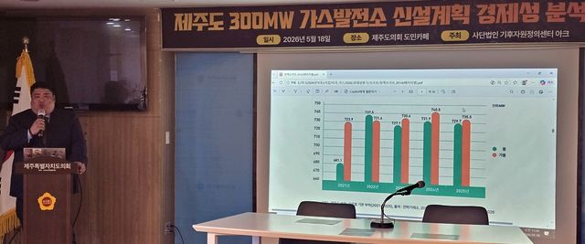 제주 가스발전소 신설 계획 중단 촉구 기자회견