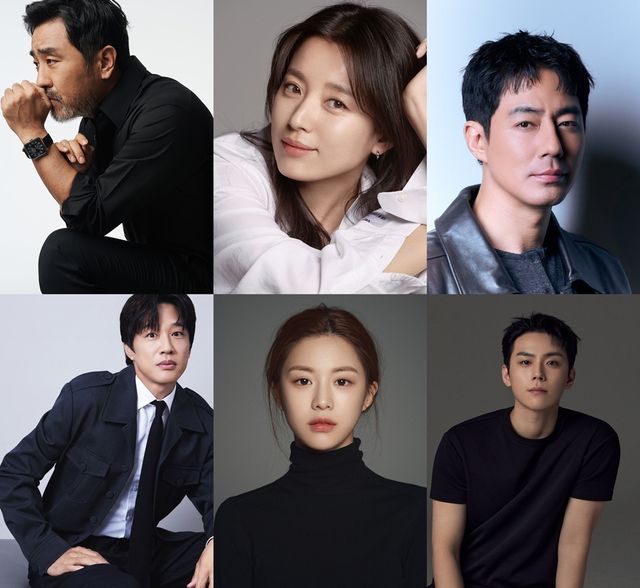 류승룡, 한효주, 조인성, 김도훈, 고윤정, 차태현(왼쪽 위부터 시계방향)