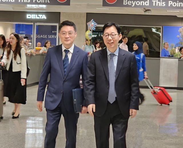 미국 입국한 박윤주 외교부 1차관
