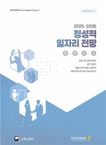 '2025~2035 정성적 일자리 전망' 표지