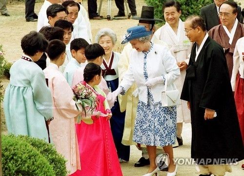 안동 찾은 엘리자베스 2세 영국 여왕
