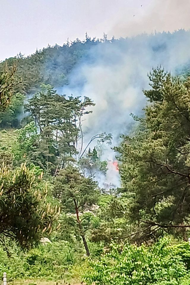 전남 순천시 주암면서 산불
