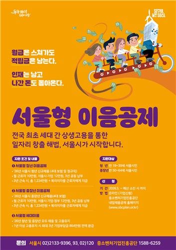 '서울형 이음공제' 포스터
