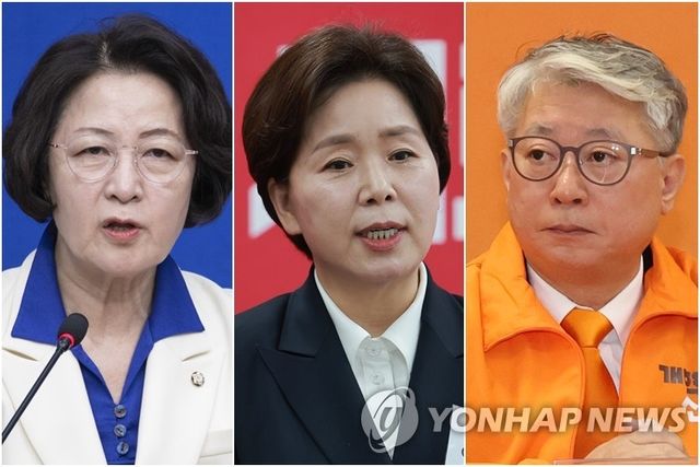경기지사 출마하는 추미애·양향자·조응천