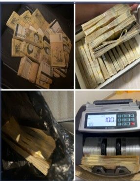 경찰이 압수한 범행 수익