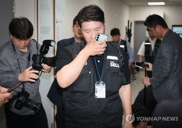 이동하는 삼성그룹 초기업노동조합 삼성전자지부 최승호 위원장