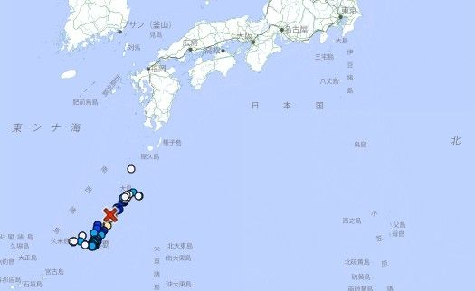 日 열도 서쪽 오키나와 부근 바다서 규모 5.9 지진