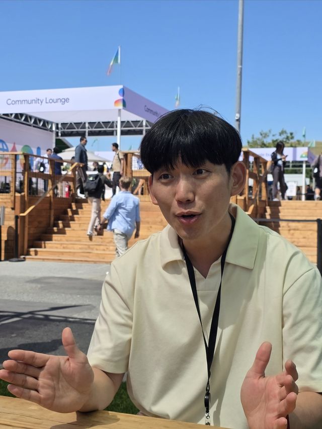 인터뷰하는 AI 기반 언어 학습 앱 '트이다'의 장지웅 최고경영자(CEO)