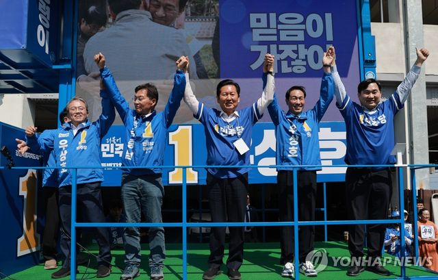 강원도 지원 유세 나선 민주당 정청래 위원장
