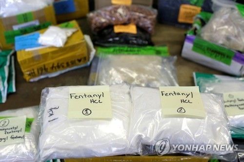 미국 세관에서 적발된 펜타닐