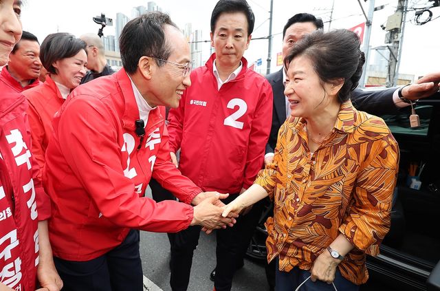 추경호 지원 유세 나선 박근혜