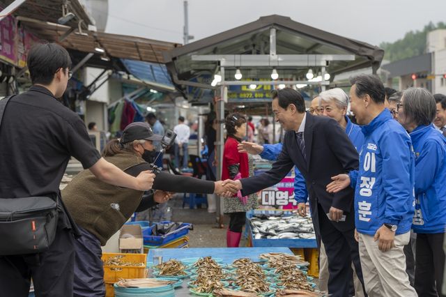 우상호 강원도지사 후보 공식 선거운동