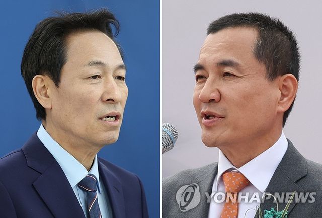 우상호 김진태 후보