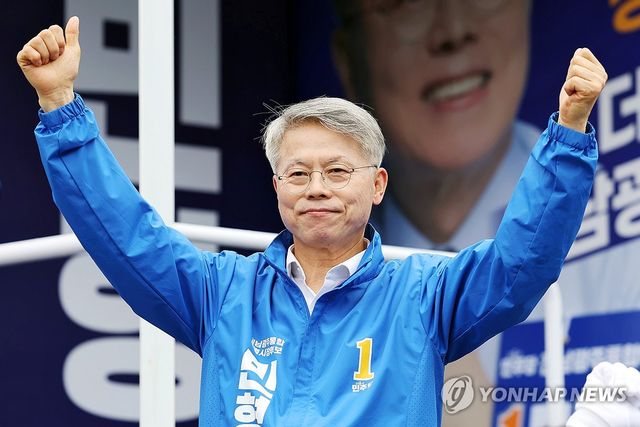 지지 호소하는 민형배 후보