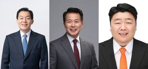 이재준·안교재·정희윤(왼쪽부터) 후보