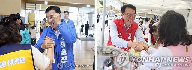 더불어민주당 위성곤·국민의힘 문성유 제주도지사 후보