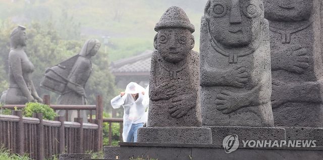 비바람 치는 제주