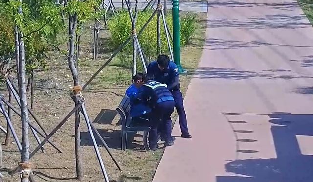 CCTV에 포착된 실종 지적장애인 발견 현장