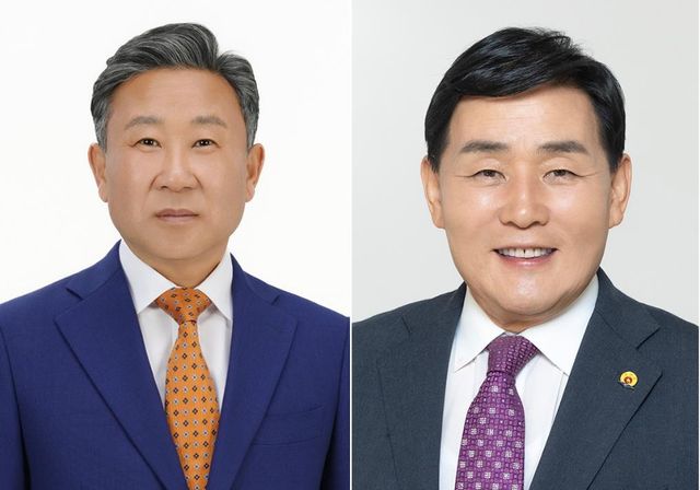 인천 옹진군수 장정민(왼쪽)·문경복 후보