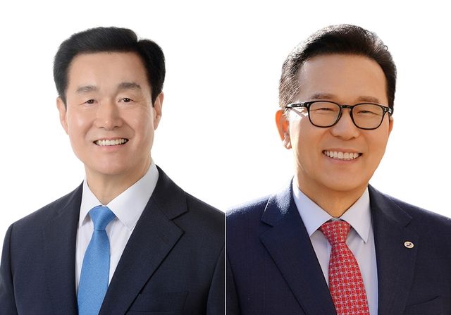 인천 연수구청장 더불어민주당 정지열(왼쪽)·국민의힘 이재호 후보