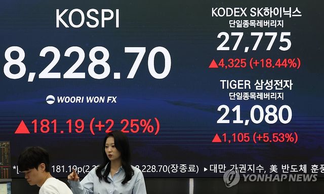 '삼전·닉스' 레버리지 상장 첫날 '불기둥'