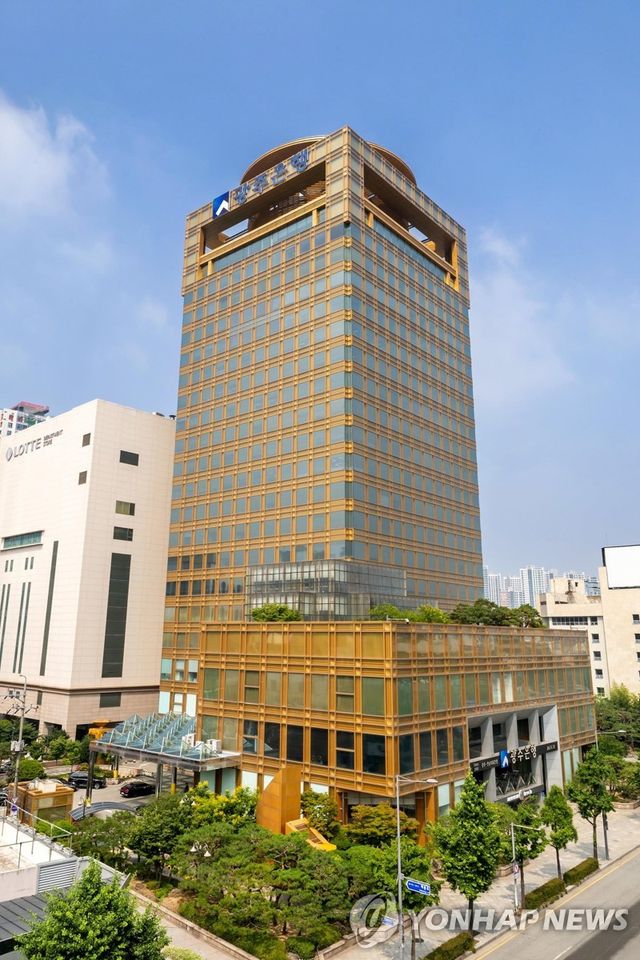 광주은행 본점 전경