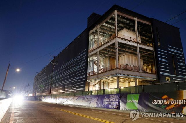 미국의 AI 데이터센터 건설 현장 