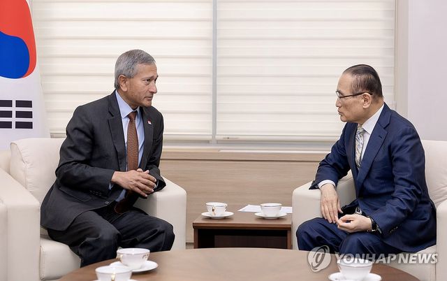위성락 국가안보실장, 싱가포르 외교장관 면담