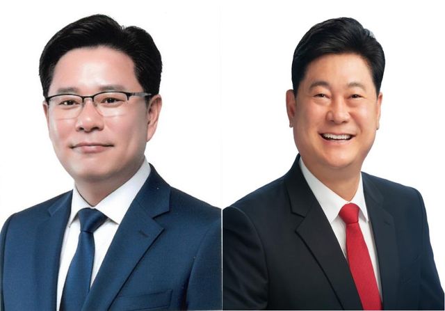 인천 미추홀구청장 더불어민주당 김정식(왼쪽)·국민의힘 이영훈 후보