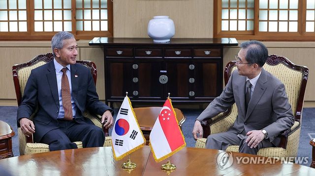 조현 외교부 장관, 싱가포르 외교장관 면담