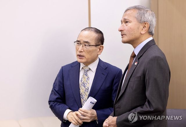 위성락 국가안보실장, 싱가포르 외교장관 면담