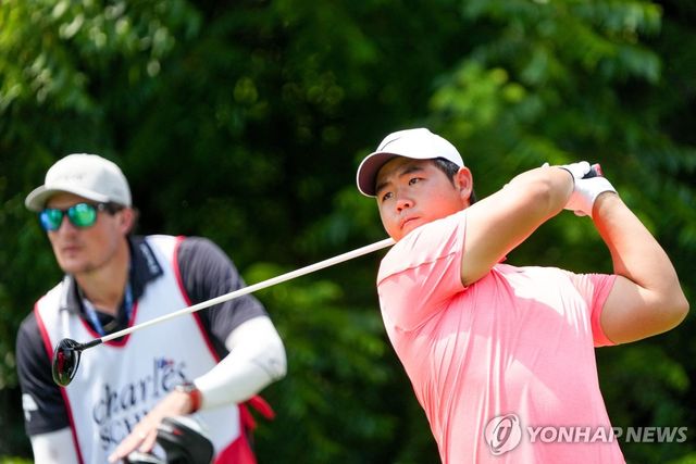 김주형의 경기 모습