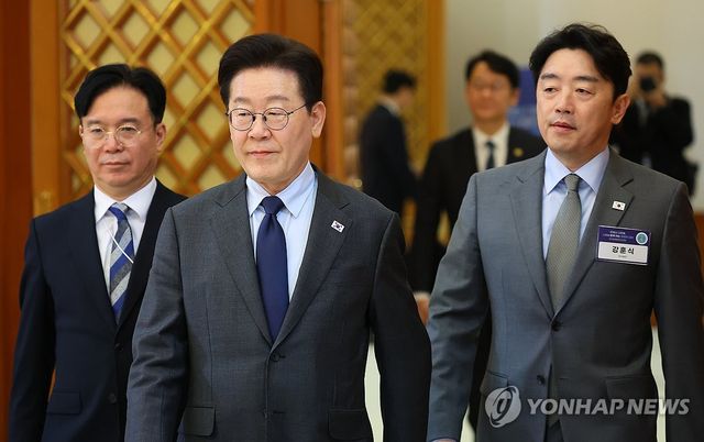 이재명 대통령, 한국노총 초청간담회 참석