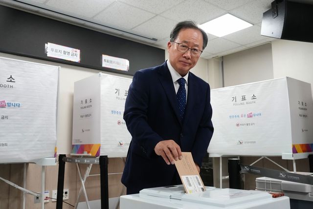 김석준 부산시교육감 후보 사전투표