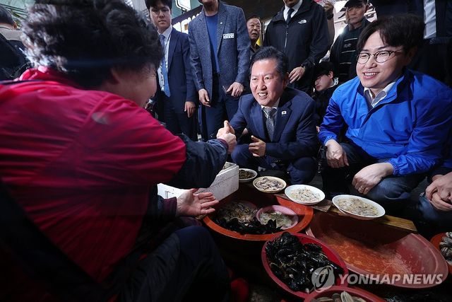 북갑 보궐선거 지원 나선 정청래
