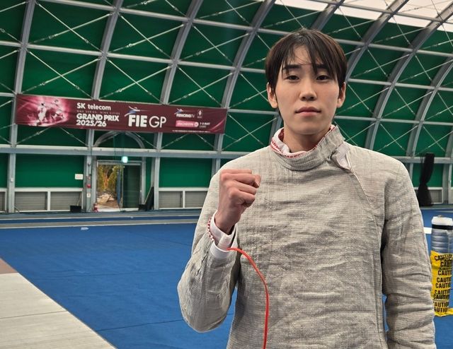 3일 인천국제공항 스카이돔에서 열린 국제그랑프리대회 마치고 인터뷰한 도경동