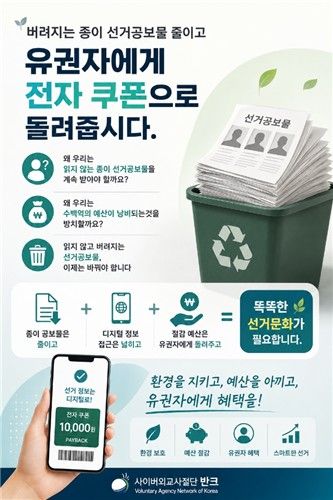 반크, 종이 선거공보물 관련 정책 제안 캠페인