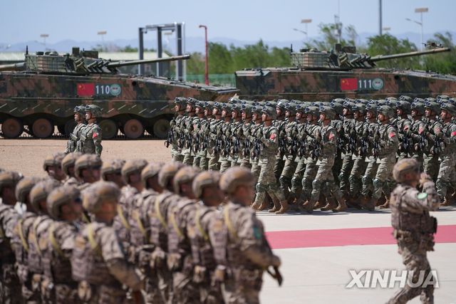 중국 몽골 합동군사훈련