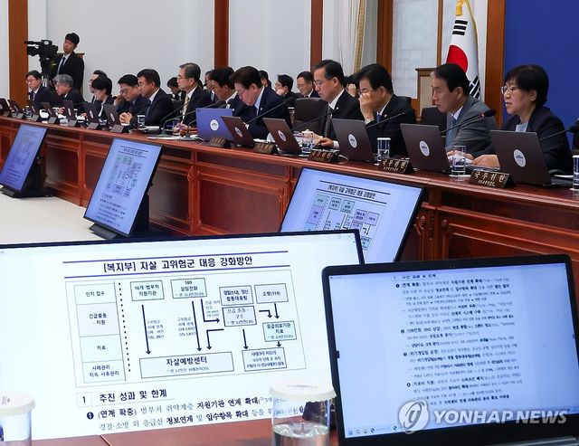 정은경 장관, 자살 예방 대책 추진 현황 보고