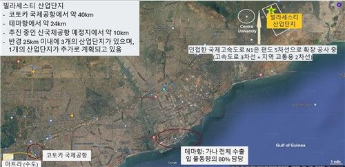 한-가나-미 협력 사업 '빌라세스티 프로젝트' 부지