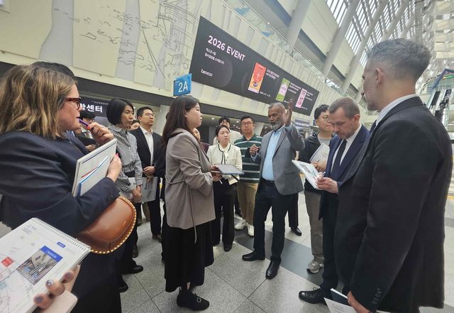 지난달 28일 유네스코의 사전 실사 모습 