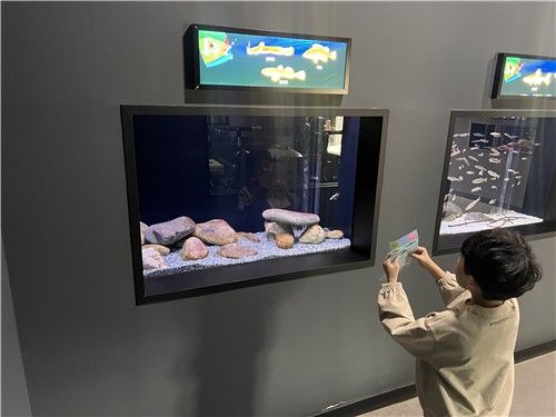 스티커 들고 민물고기 탐험