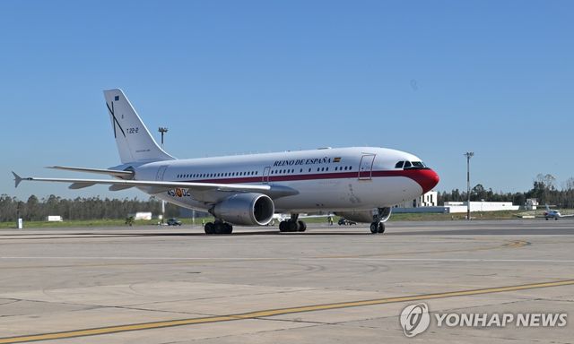 스페인 총리가 탑승하는 스페인 공군의 A310 항공기