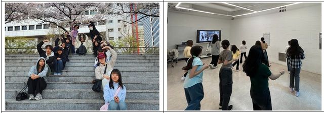한국문화체험 및 K-POP 댄스 동아리 활동 모습